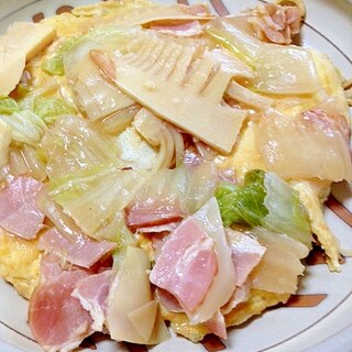 野菜もたっぷり◎卵焼きソバ